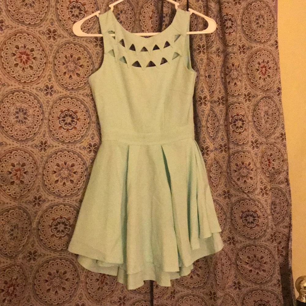 Skater dress with low cut back. Size xs